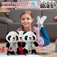 thumbnail image 4 of Cute Panda Stuffed Animal, Realistic Plush Toy Doll with Gray Scarf - for Kids, Boys, Girls, Birthday Gifts, Home Decor, Playtime, Collectibles, 4 of 7