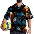 thumbnail image 4 of Platypus Men's Short Sleeve Poplin Button Down Shirts - Casual Printed Summer Beach Tops for Men, 4 of 6