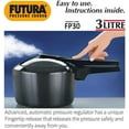 thumbnail image 4 of Futura By Hawkins Hard Anodized 3.0 Litre Pressure Cooker, 4 of 9