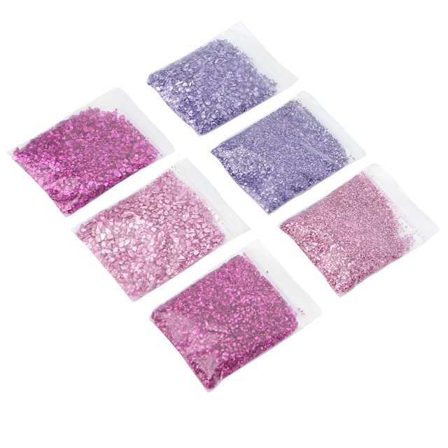 Irregular Metallic Chips,Crushed Glass Irregular Metallic Metallic Chips Glitter Crushed Glass Enhanced Durability