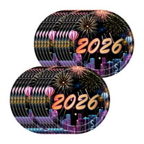 PEIBang 20Pcs New Year Paper Plates,9" New Year Eve Party Disposable Plates,Dinnerware Dessert Tray Supplies