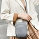 thumbnail image 5 of Mejor bandolera de nylon para mujer con 3 capas de cremallera - Mini bolso para móvil, tarjetas y esenciales, 5 of 6