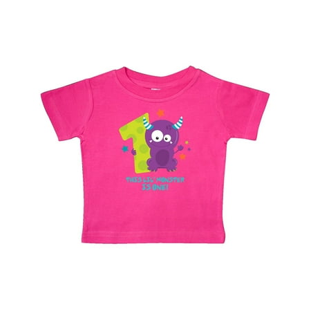 1st T-shirt - Monster 1st Birthday Baby T-Shirt
