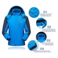 thumbnail image 2 of Lixada Veste Homme Imperméable Manteau d'Hiver Coupe-Vent Polaire Ski, 2 of 8