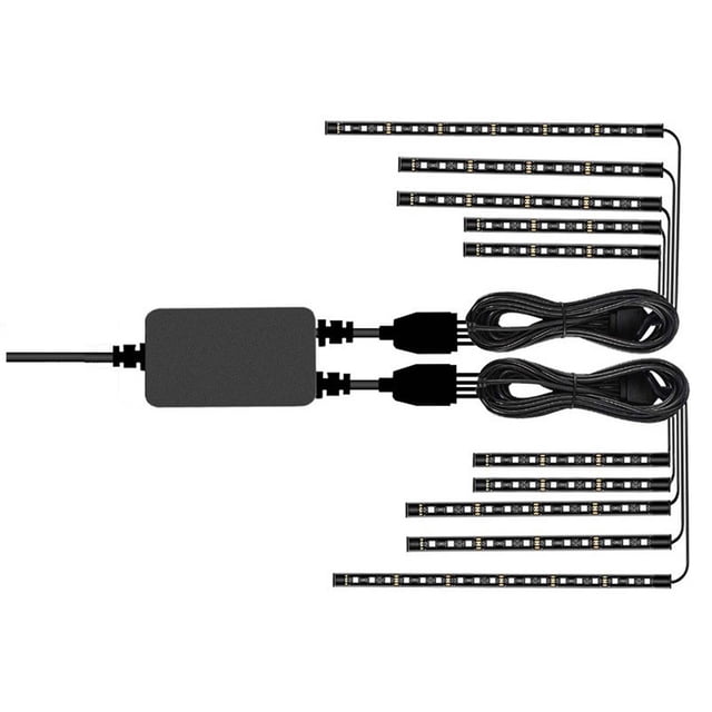 Vwrxbz Motorcycle LED Light Kit Flexible Neon Strip Waterproof 12V RGB Multi Color App Control Atmosphere Lighting Decoration