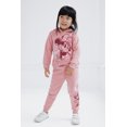 thumbnail image 5 of Disney Minnie Mouse Pullover Crossover Hoodie and Jogger Pants Outfit Set Newborn to Little Kid, 5 of 5