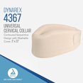thumbnail image 4 of Dynarex Universal Cervical Collars, Contoured Serpentine Design with Washable Cover, Soft Cervical Collar for Comfortable Recovery, 3” x 22”, White, 1 Case of 10 Collars, 4 of 4