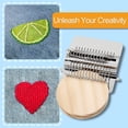 thumbnail image 2 of EIMELI Small Weaving Loom Kit with 14 Hooks and 9 Needles Mini Darning Loom Speedweve Type Weave Tool Beginners Quickly Mending Loom Machine DIY Weaving Arts for Jeans Socks and Clothes, 2 of 6
