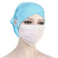 thumbnail image 3 of Vorkoi Muslim Under Scarf with Ear Hole Stretch Jersey Inner Hijabs Tube Caps for Islamic Women Turban Bonnet, 3 of 15