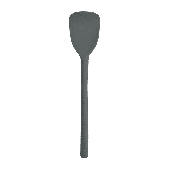 Tovolo Flex Core Scoopula Silicone Multifunction Spoon Spatula Combo Charcoal Gray, BPA Free Spatula Spoon Silicone Heat Resistant Spoonula, Scoop and Serve Spatula Combo Kitchen Utensils