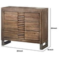 thumbnail image 5 of Modern Style 3 Drawers Wood Nightstand, Brown, 5 of 5
