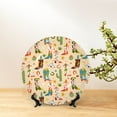 thumbnail image 6 of Kdxio Groovy American Western Footwear Bone China Decorative Plate Ceramic Decorative Plate for Home Office Wall Stand Decorative Plates for Home Bedroom-8in, 6 of 6