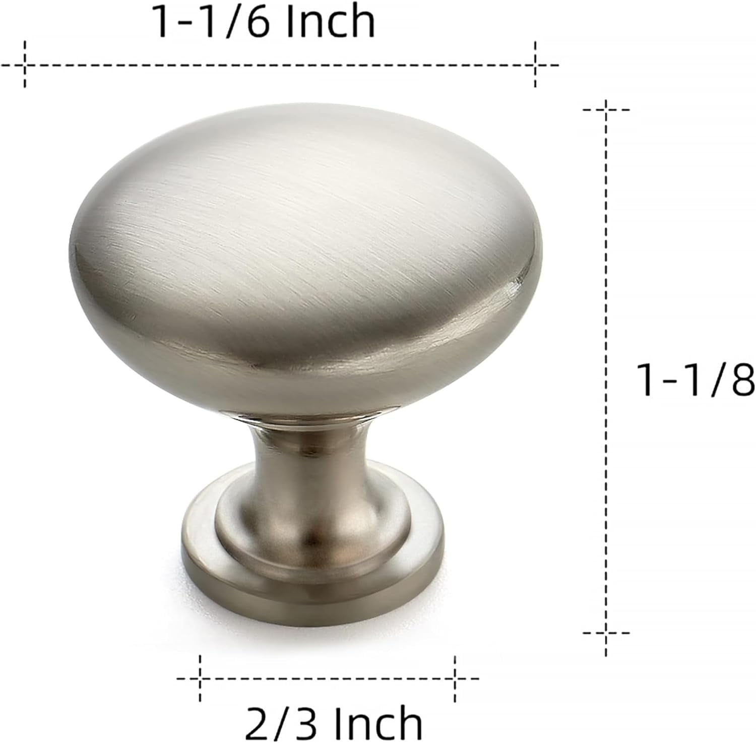 Ravinte 15 Pack Kitchen Cabinet Knobs Brushed Nickel Zinc Knobs Drawer Pulls Door Dresser Drawer Handles Knobs for Dresser Drawers