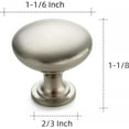 thumbnail image 3 of Ravinte 15 Pack Kitchen Cabinet Knobs Brushed Nickel Zinc Knobs Drawer Pulls Door Dresser Drawer Handles Knobs for Dresser Drawers, 3 of 9