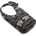 thumbnail image 3 of Lohol Women Shoulder Handbags Fashion canvas Hippie Crossbody Bags Bohemian Animal Prints Hobo Bags(Black Elephant), 3 of 10