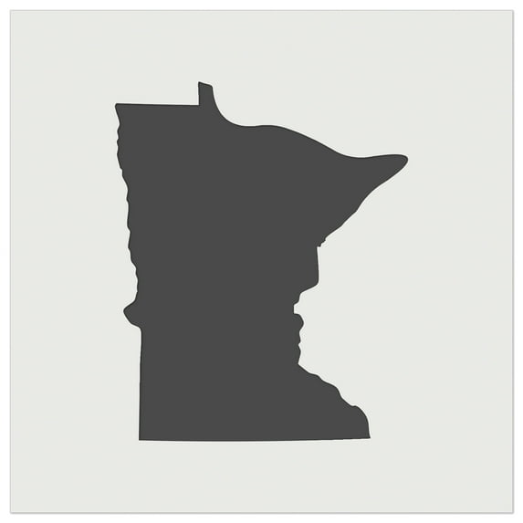 Minnesota State Silhouette DIY Cookie Wall Craft Stencil - 9.0 Inch