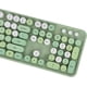 thumbnail image 5 of UBOTIE Teclado inalámbrico para computadora colorido M 2.4 GHz Conexión sin interrupción y mouse óptico (púrpura-colorido) - Verde-colorido, 5 of 7