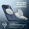 thumbnail image 4 of Magnetic for iPhone 14 Pro Case, [Compatible with MagSafe] [Full Camera Protection] Shockproof Protective Slim Translucent Matte Phone Case for iPhone 14 Pro 6.1'', Navy Blue, 4 of 14