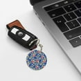 thumbnail image 6 of Naloa Cute Popcorn Print Round Keychain Keychain Key Ring, Key Tag, Key Chain Bulk for Gift Accessories (Round), 6 of 7