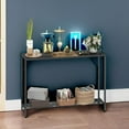 thumbnail image 4 of Console Table, 41.7" Industrial Entryway Table with Shelf, Narrow Sofa Table for Hallway, Entrance Hall, Foyer, Corridor, Living Room - Wood Look Metal Frame, 4 of 15
