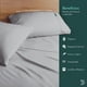 thumbnail image 2 of Juego de Sábanas de Bambú Dreamlab, Ropa de Cama Ultra Suave, Fresca, Hipoalergénica, Ecológica, Sábanas Individuales de Bambú, Color Gris, 2 of 11