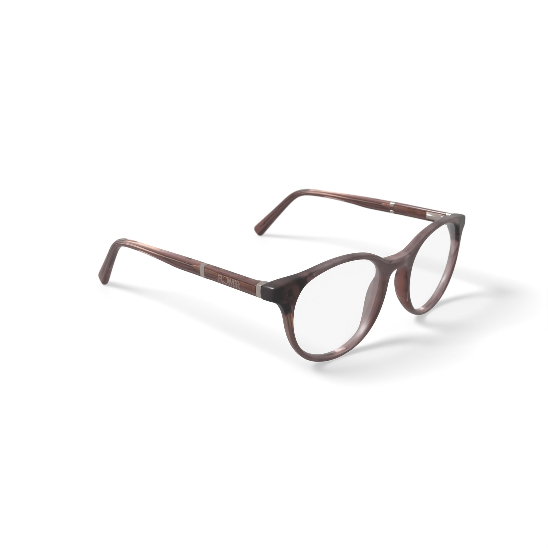 Flower Women's FLR6035 Prescription Eyeglasses with Case, Crystal