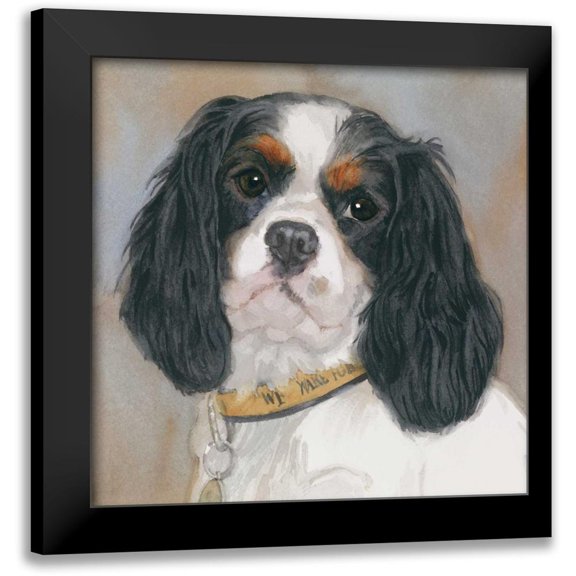 Fagan, Edie 12x12 Black Modern Framed Museum Art Print Titled - Charlie Tricolor CKC