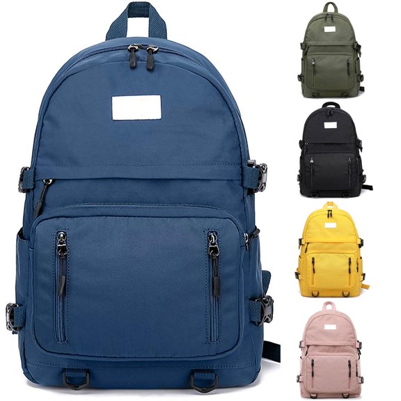 WAYUTE Kids Backpack Solid Color Zip Up Large Capacity Backpacks School Elementary Middle School Lightweight Bookbag Casual Outdoor Travel
