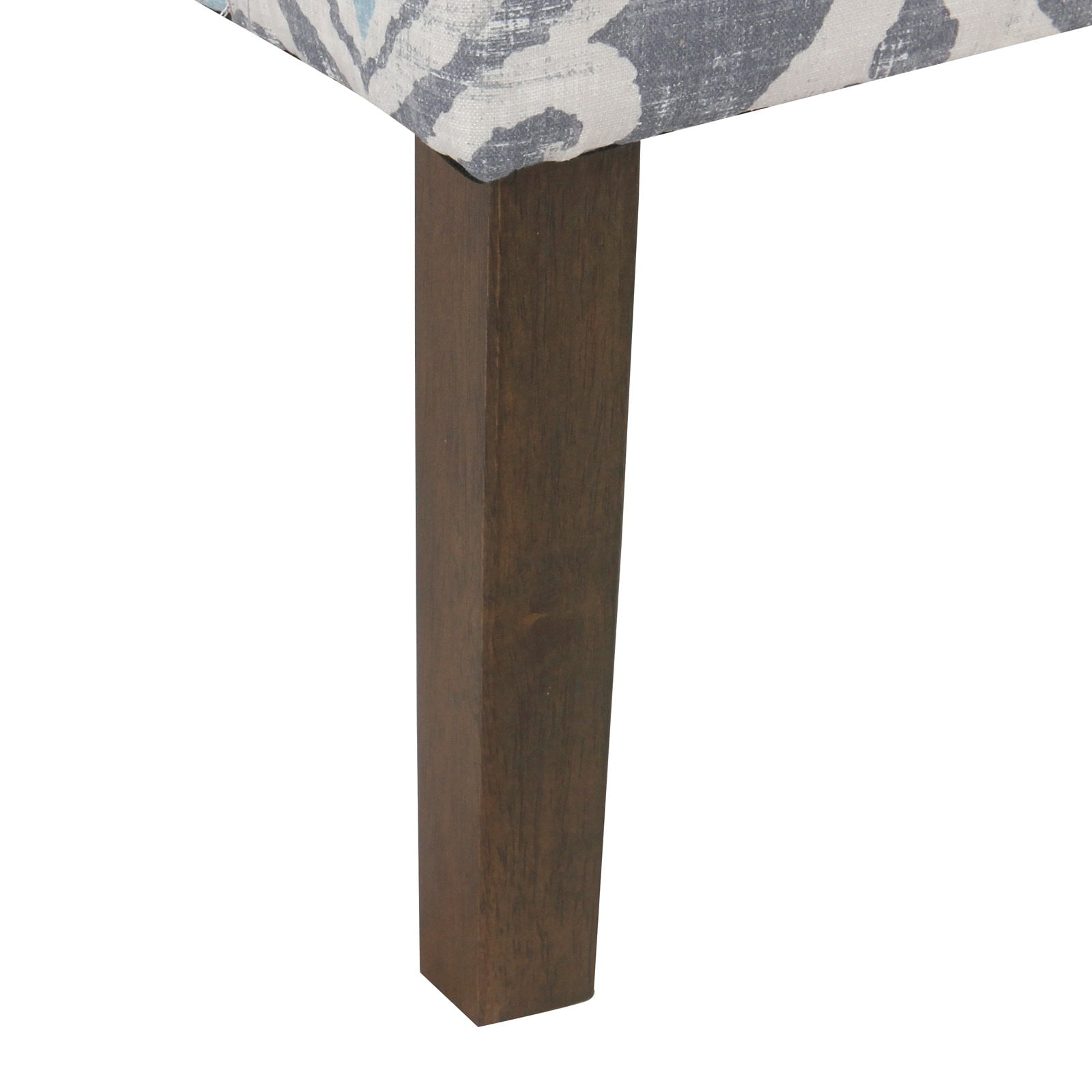 HomePop Classic Swoop Accent Chair - Blue and White Damask