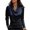 73#Navy, variant on Women's Elegant Cowl Neck Satin Blouse Long Sleeve Office Work Shirt Silk Top White S