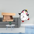 thumbnail image 2 of Estante Flotante De Pared Con Cajón Y Compartimento, Fácil De Instalar, Para Decoración Del Hogar, Para Dormitorio, Apartamento, Oficina, Reloj De Pared De Madera Con Diseño De Pingüino De, 2 of 8