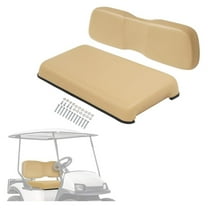 Front Seat Bottom & Seat Back Compatible with 2001-up Club Car DS Golf Cart Seat Bottom Cushion and Seat Backrest Plastic Foam Wood