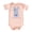 Peach Bodysuit, variant on Happy Easter Bodysuit for Baby Girls Blue Floral Chinoiserie Spring Bunny One-Piece for Babies Natural Bodysuit Newborn