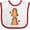 White and Red, variant on Inktastic Hamster Lover Kids Pets Boys or Girls Baby Bib