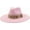 Pink, variant on Big Wide Brim Boho Western Hat for Women and Men Felt Rancher Fedora Hat