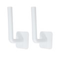 thumbnail image 1 of Ganchos para sombreros de béisbol, colgador adhesivo para organizador de sombreros, estante para gorras de pared, para vestidor de dormitorio, color blanco, 2 uds., 1 of 7