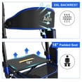 thumbnail image 4 of Rollator Walker Aojin con capacidad para 350 libras, 8 ruedas, color azul, 4 of 7