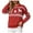 Z2-Red, variant on larppty Sweaters for Women Casual Crewneck Long Sleeve Snowflake Print Cable Knit Pullover Sweater Tops (Red, L)