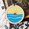 thumbnail image 6 of 4Sheets 32Pcs Boho Elements Water Soluble Embroidery 11.7x8.3inch Round Plants Mountains Stick and Stitch Embroidery Paper Stabilizer Hand Sewing for Shirts Coats Bags, 6 of 9