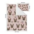 thumbnail image 5 of German Shepherd and Flowers Duvet Cover and Pillowcase Set for Single Bedding, Bedroom Accessories for Kids Teens, 5 of 5