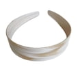 thumbnail image 2 of UNLLLL Vintage Tortoiseshell Acetate Headband, Wide Hairband for Women, Classic Elegant Hair Accessory, Non Slip Flexible Resin Material, for Daily Wear and Styling (White), 2 of 6