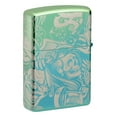 thumbnail image 3 of Zippo Laser 360° Tattoo Theme Design High Polish Teal Pocket Lighter, 3 of 9