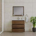 thumbnail image 5 of Alya Bath Paterno 36" Modern Wood Freestanding Bathroom Vanity in Rosewood Brown, 5 of 7