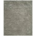 thumbnail image 7 of SAFAVIEH Express Juan Solid Plush Polyester Shag Area Rug, Silver, 3' x 5', 7 of 7