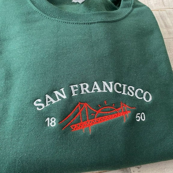 San Francisco Bridge Embroidered Sweatshirt