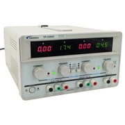 Triple Output Power Supply, Two 0-30V @ 0-5A, One Fixed 5V @ 3A, Quad LED Displays - Model TP-2305C