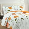 thumbnail image 4 of MarCielo  3 Pcs Cotton Floral Quilt Bedspread Set King, 4 of 6