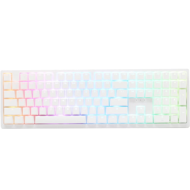 Teclado mecánico Ducky Zero 6108 Blanco puro Bluetooth RGB