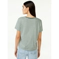 thumbnail image 6 of Free Assembly Women's Crop Box Tee with Short Sleeves, Sizes XS-XXXL, 6 of 8
