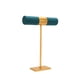 thumbnail image 5 of Soporte para pulseras con barra en T, expositor de pulseras, organizador de cabello con forma de torre Azul verde, 5 of 9
